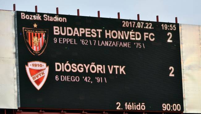 2017/2018 OTP Bank Liga 2. forduló: Honvéd - DVTK
